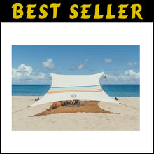 Load image into Gallery viewer, Compact 7ft Tall Beach Tent - Easy Carry &amp; Water Resistant with Cooler Pocket