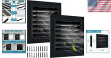 Load image into Gallery viewer, Versatile 12" x 12" Gable Vents with Aluminum Alloy Build - Ideal for Attics