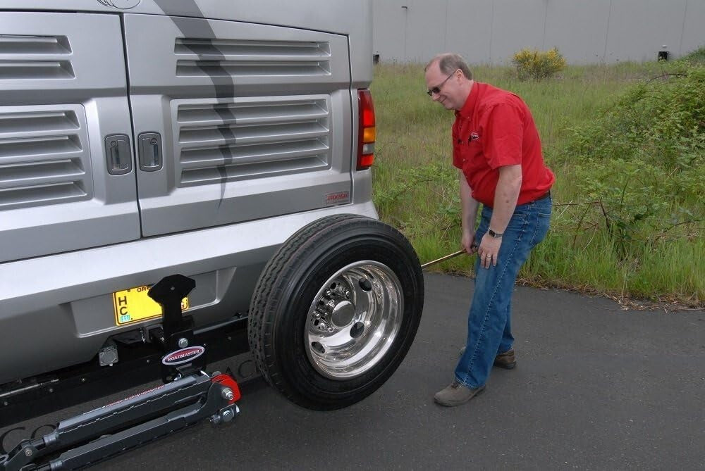 Secure and Easy-to-Install Motorhome Spare Tire Carrier - 400 lb Tongue Weight