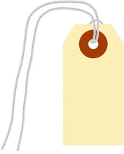 Load image into Gallery viewer, Durable Manila Blank Shipping Tags with Pre-Attached Strings - Pack of 1000