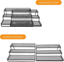 Load image into Gallery viewer, Elegant Expandable Spice Rack Organizer with Protective Railing - 14.5" to 29.1"