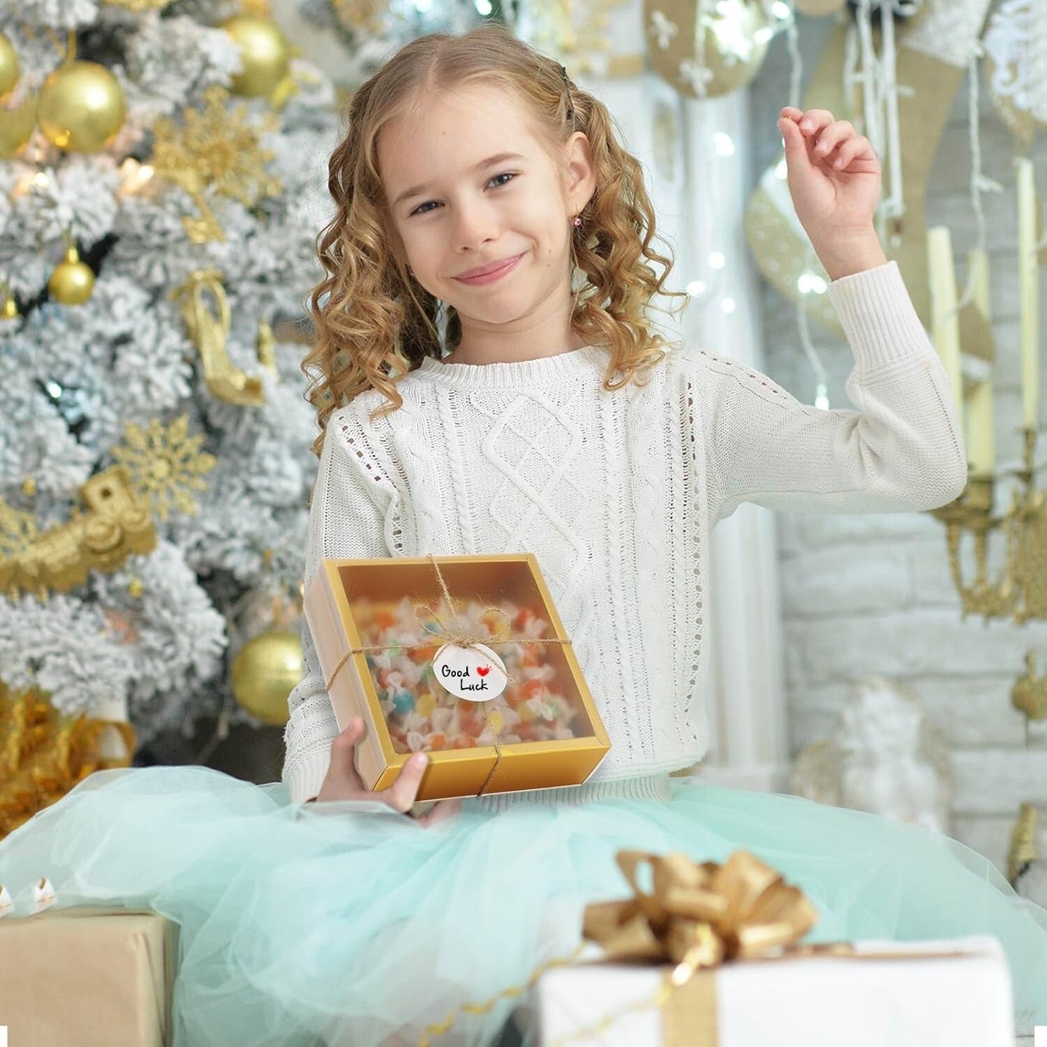 50 Elegant Kraft Gift Boxes with Window - Perfect for Soap and Jewelry Gifts