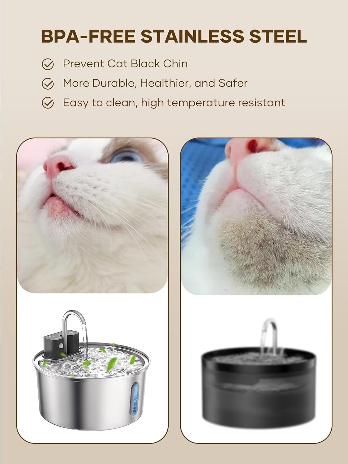 Innovative Wireless Cat Water Fountain - Smart Drinking Modes & 3.2L Capacity