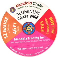 Load image into Gallery viewer, 12 Gauge Aluminum Craft Wire - 276 FT Silver Black for Jewelry &amp; Sculpting