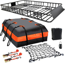 Load image into Gallery viewer, Heavy-Duty Roof Rack Carrier 65” x 39” with Cargo Net &amp; 200 lbs Load Capacity