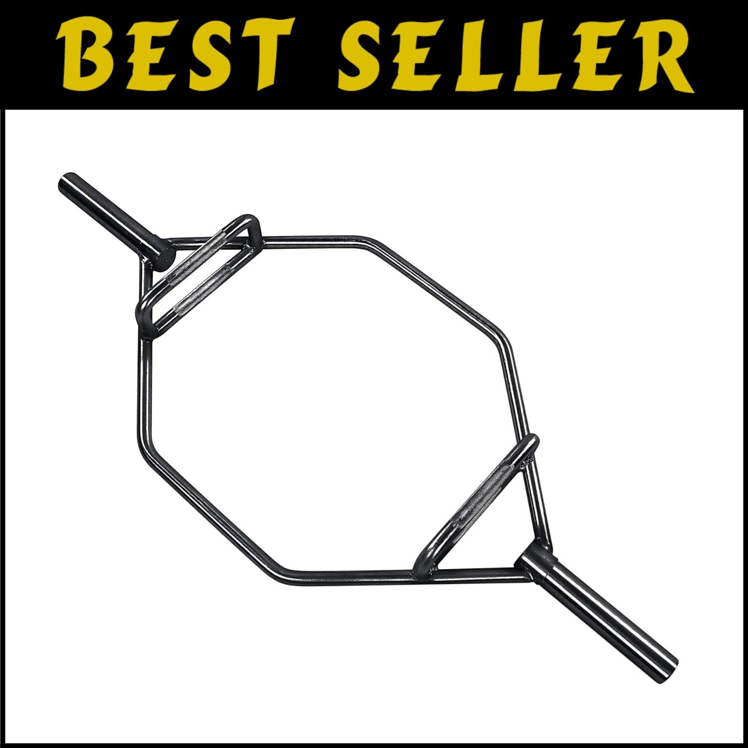 2-Inch Olympic Trap Bar with Knurled Grip - Complete Strength Training Solution