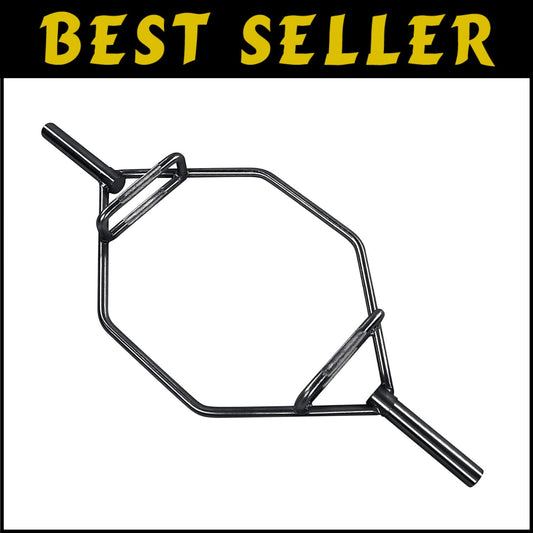 2-Inch Olympic Trap Bar with Knurled Grip - Complete Strength Training Solution