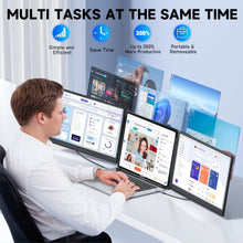 Load image into Gallery viewer, Triple Screen Monitor Extender – 14'' FHD IPS Display for Ultimate Efficiency