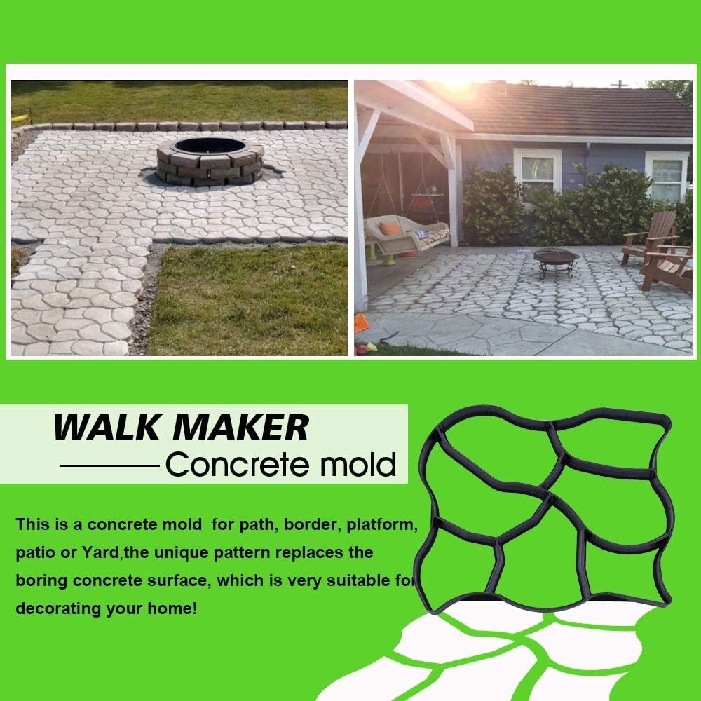 Easy-to-Use Oversized Pathway Molds - 2-Pack Stepping Stone Paving Solution