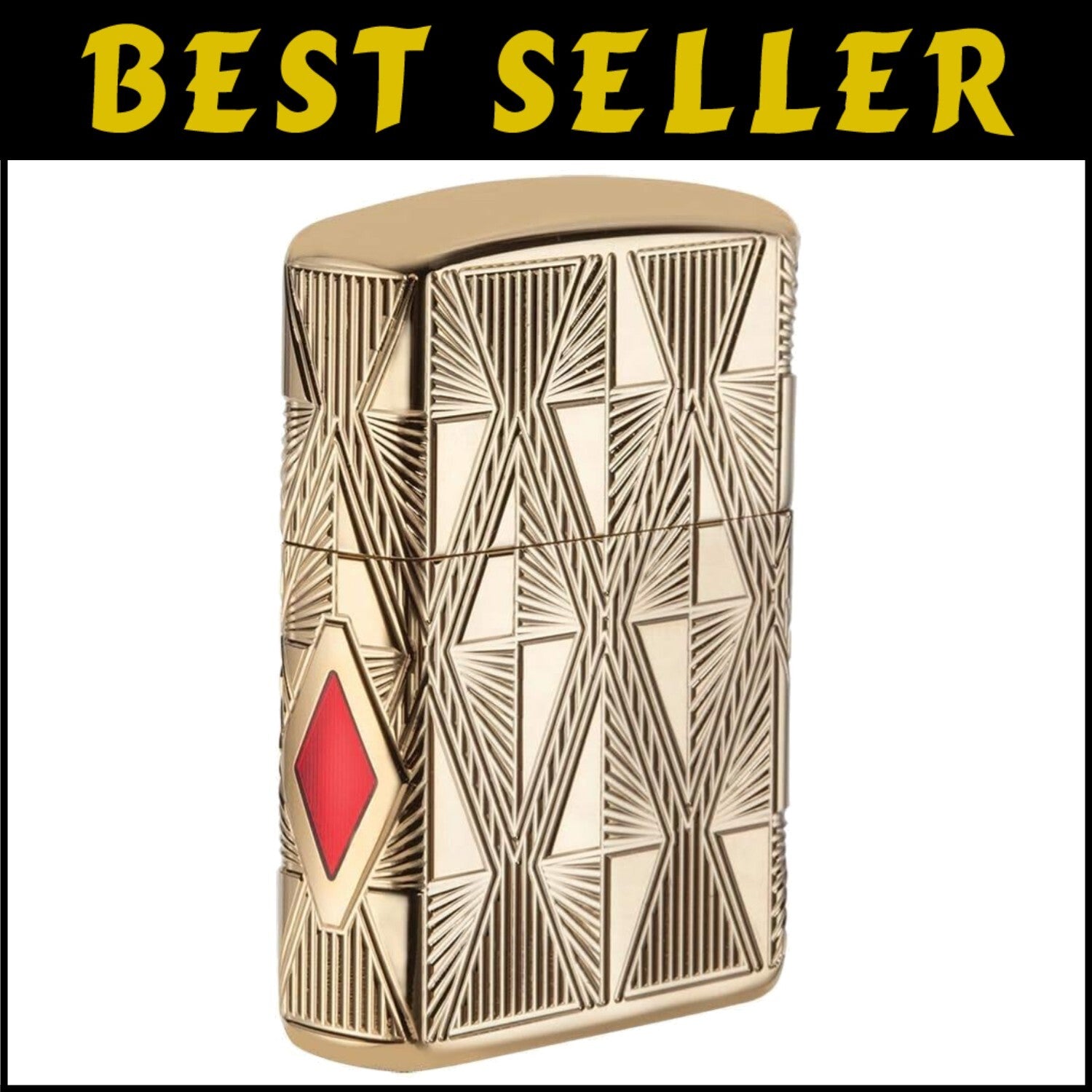 Distinctive Brass Deep Carve Lighter – Windproof & Durable, Gift Box Included