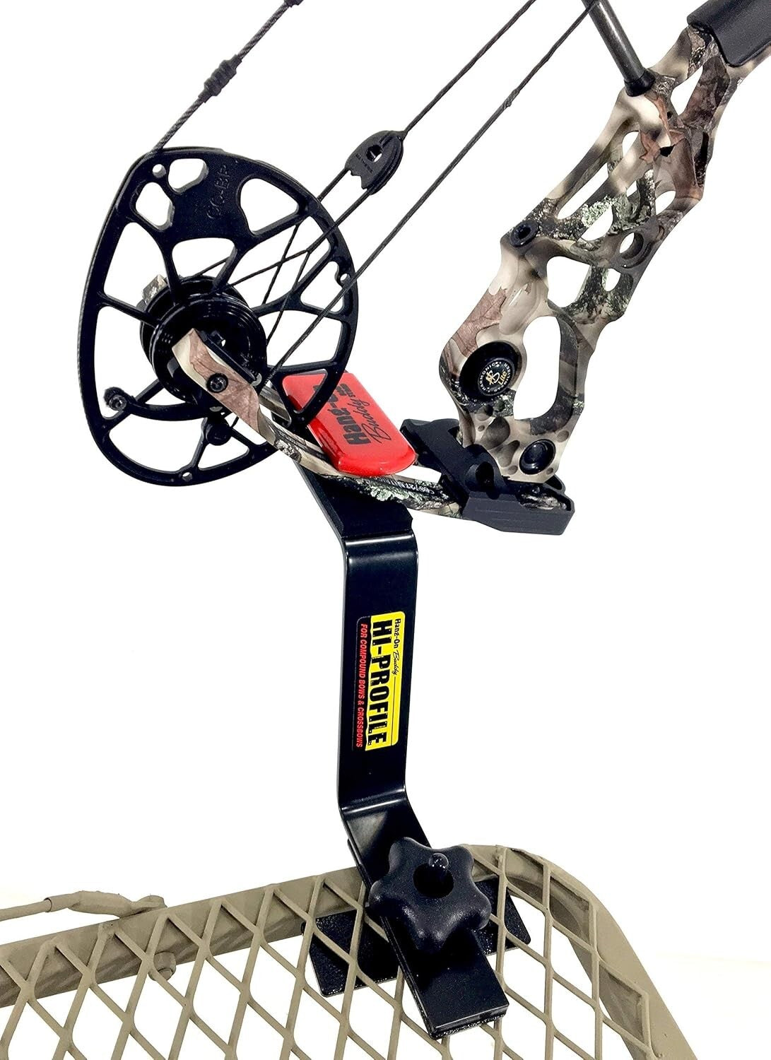 Durable Hi-Profile Bow Holder for Compound & Crossbows - Tree Stand Accessory