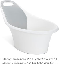 Load image into Gallery viewer, Sit &amp; Soak Non-Slip Baby Bath Tub for Infants 0-12 Months, White, Compact