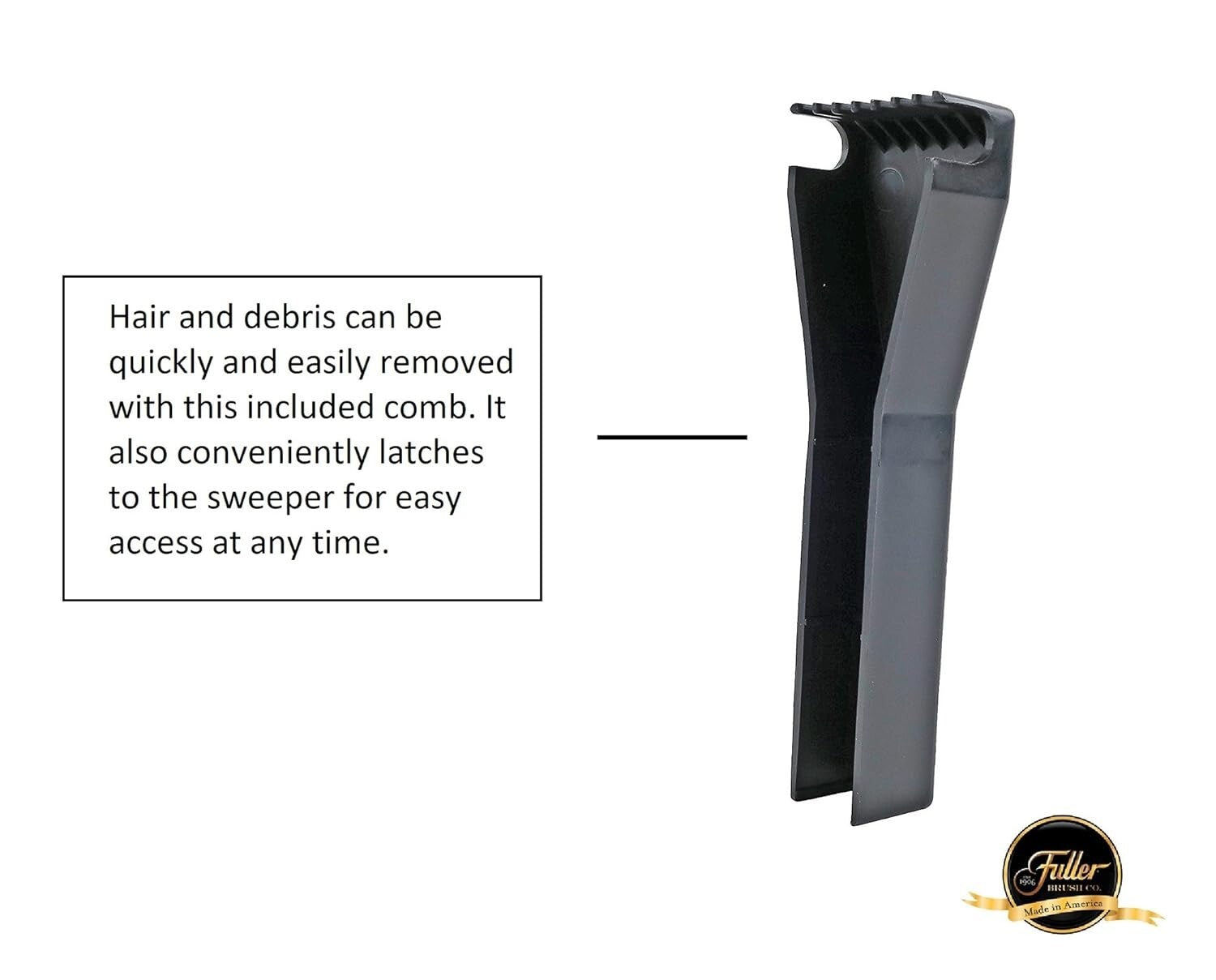 Lightweight 9-Inch Electrostatic Carpet & Floor Sweeper - Gray Cleans All Messes