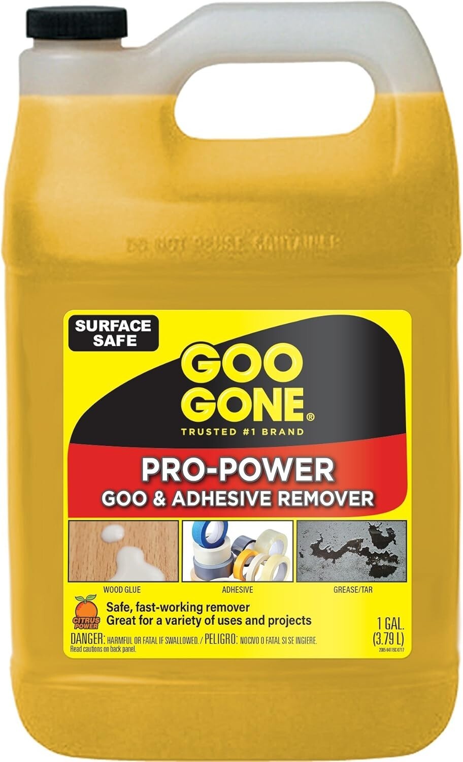 Professional Strength Adhesive Remover - 128 Oz Citrus Cleaner for Carpets