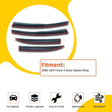 Load image into Gallery viewer, JDM Style 4-Pc Window Visor Set for Honda Civic 2006-2011 - Acrylic Design