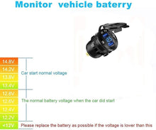 Load image into Gallery viewer, Versatile Rocker Switch Box with Quick Charge USB and LED Voltmeter for Vehicles