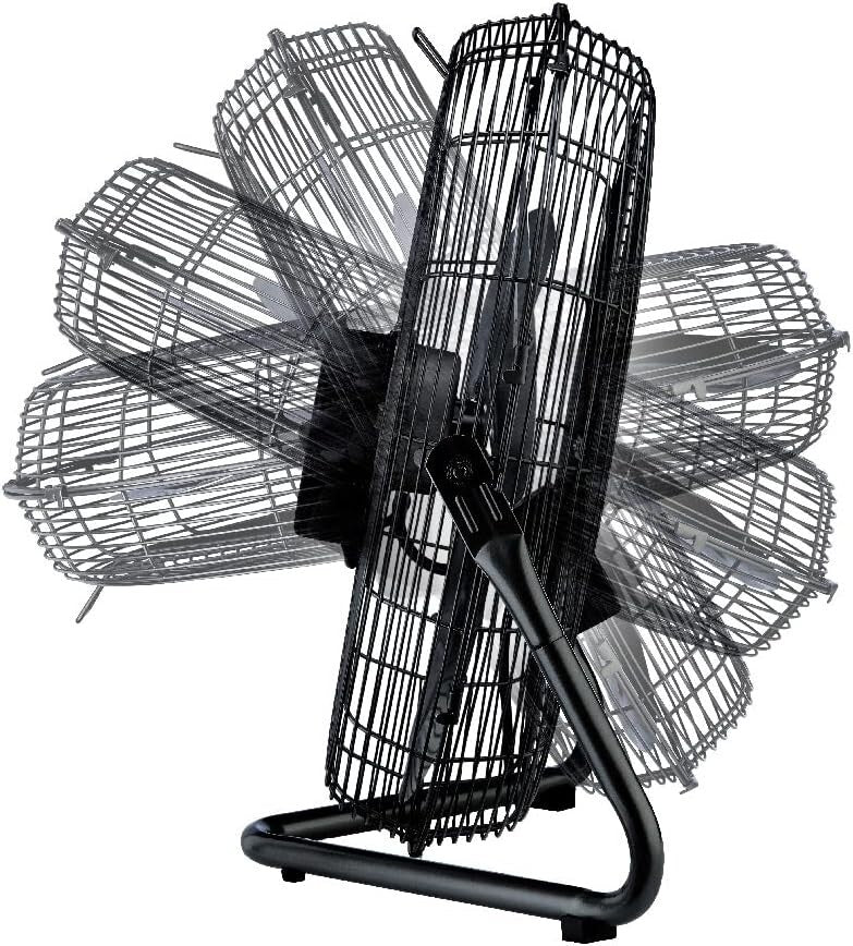 20" High Velocity Wall Mount Fan with Pivoting Head - Versatile Cooling Solution