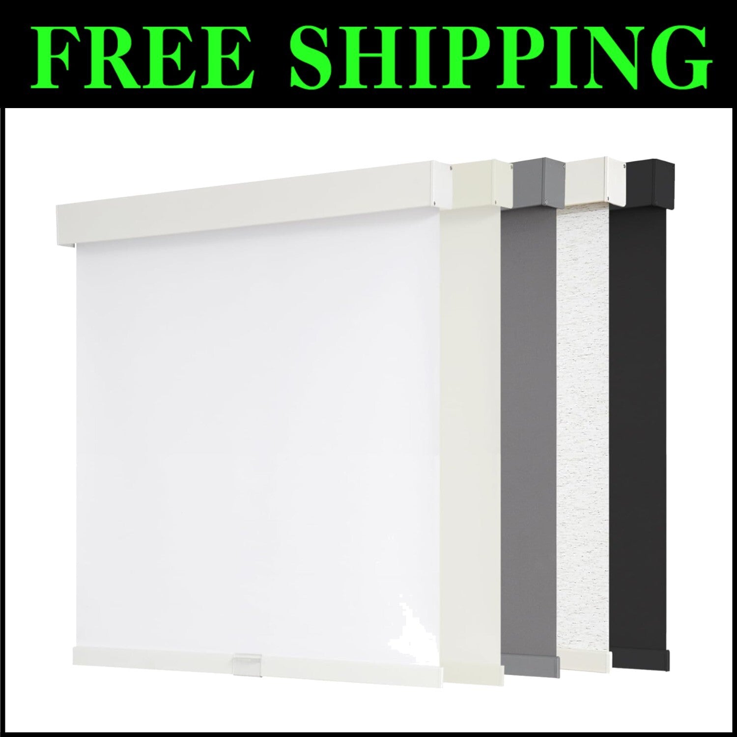 Innovative Free-Stop Thermal Insulated Roller Shades – UV Protection & Valance