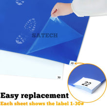 Load image into Gallery viewer, ISO-Certified Tacky Mats 24" x 36" Blue Case of 4 - Maintains Hygienic Floors