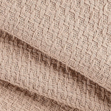 Load image into Gallery viewer, Breathable 100% Cotton King Size Bed Blanket in Beige - Cozy Year-Round Comfort