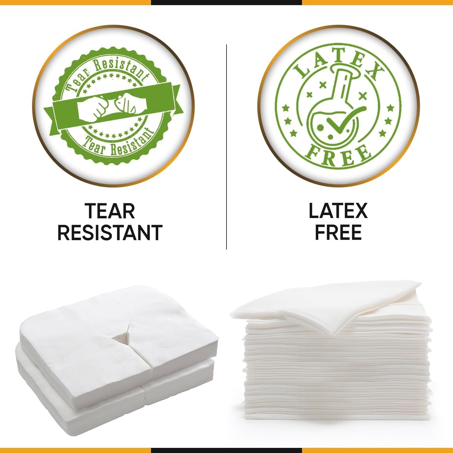 Premium 200 PCS Disposable Massage Sheets & Face Cradle Covers for Professionals