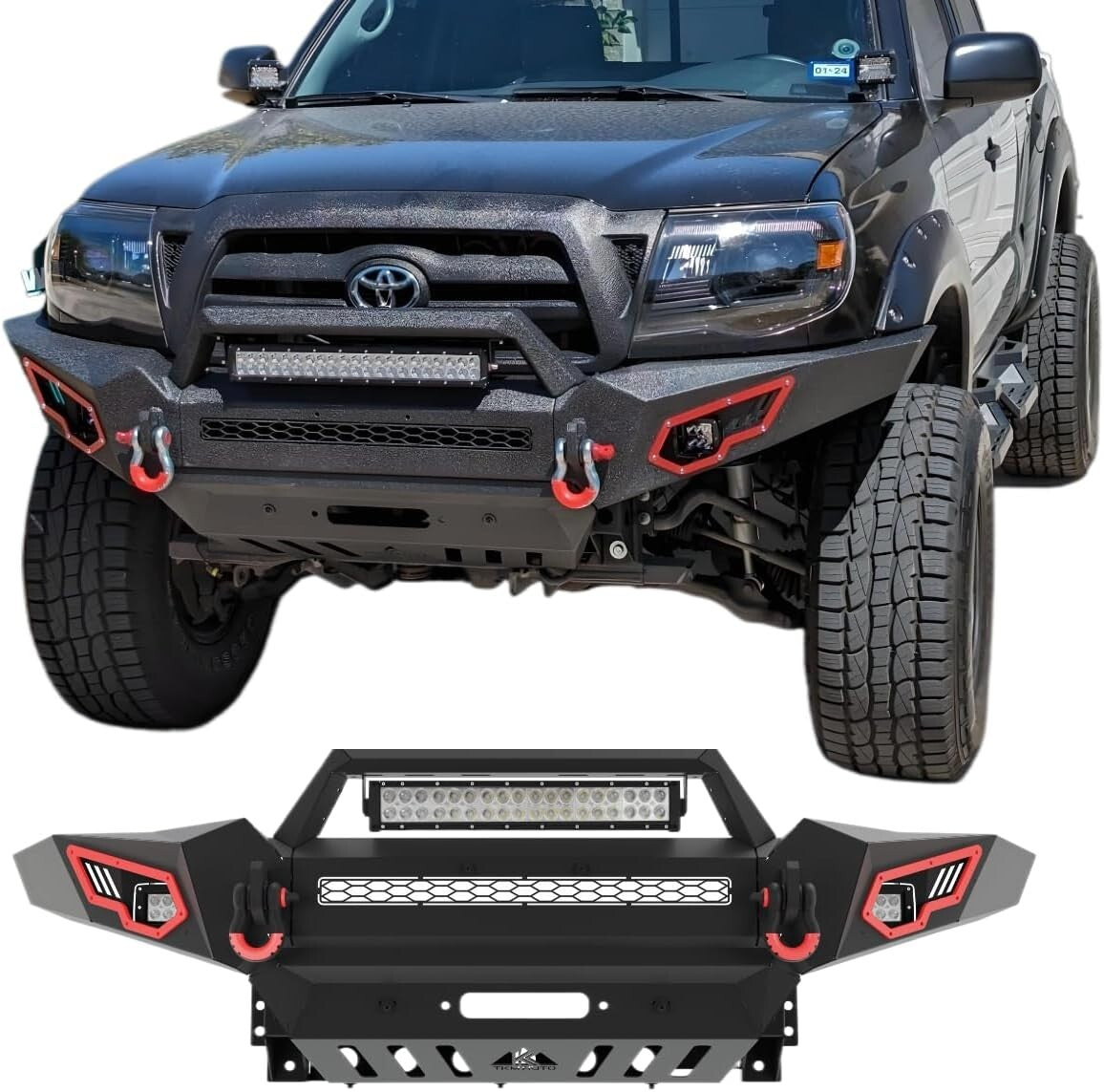 Cost-Effective Carbon Steel Bumper for Tacoma 05-15 - Elevate Your Off-Road Game