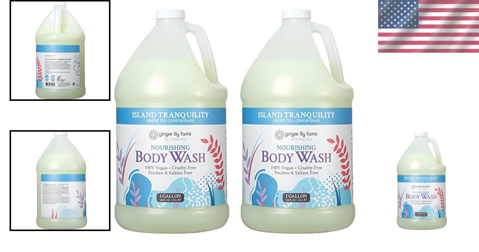 Sensitive Skin Friendly Body Wash - Vegan Refill in Island Tranquility Aroma