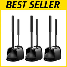 Load image into Gallery viewer, Strong-Suction Toilet Plunger &amp; Dense Brush Set for Effortless Bathroom Cleaning