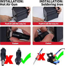 Load image into Gallery viewer, Versatile 995D+ Hot Air Gun &amp; Soldering Iron Station with Programmable Features