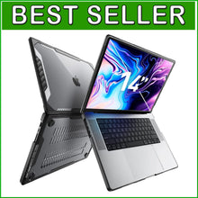 Load image into Gallery viewer, MacBook Pro 14 inch Rugged Hard Shell Case with Shock Absorber - Black