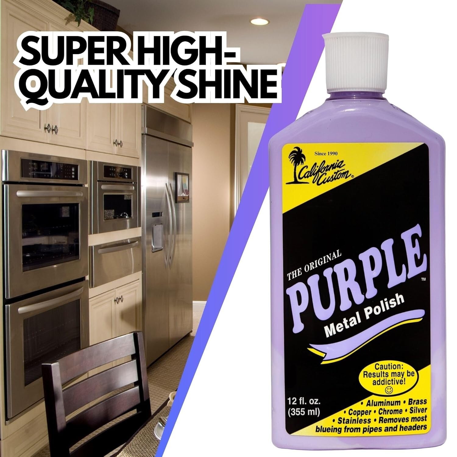 FAA Certified Purple Metal Polish - Safe for Aluminum, Brass, Copper and More