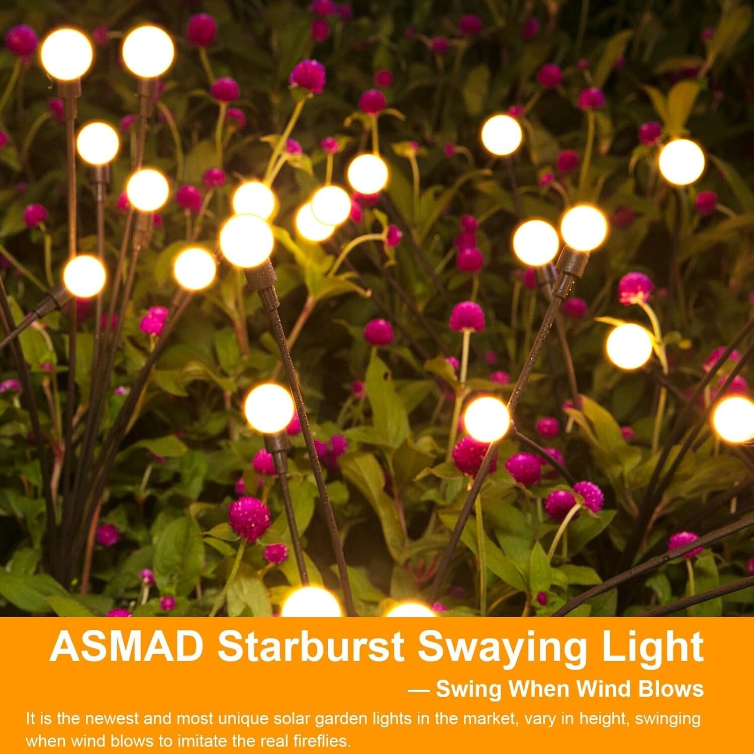 Artistic Solar Firefly Light Set - Perfect Decor for Outdoor Spaces