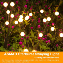 Load image into Gallery viewer, Artistic Solar Firefly Light Set - Perfect Decor for Outdoor Spaces