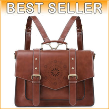 Load image into Gallery viewer, Multifunctional Laptop Backpack &amp; Satchel for Women - 15.6 Inch Vegan Leather