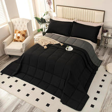 Load image into Gallery viewer, Soft and Fluffy Oversized King Comforter with 8 Corner Tabs - Modern Design