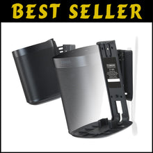 Load image into Gallery viewer, Black Wall Mount for SONOS One Speaker - Secure Tilt &amp; Swivel Functionality