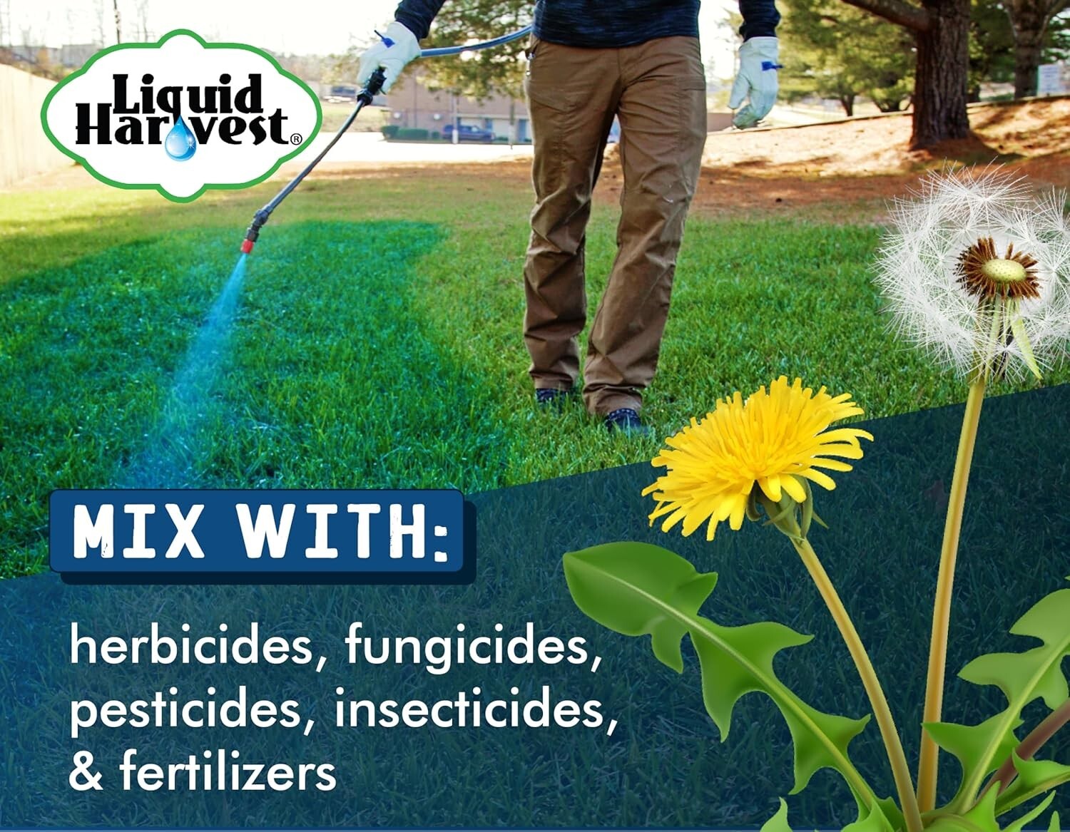 Lazer Blue Fertilizer Marking Dye - 1 Gallon Liquid for Accurate Applications