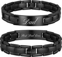 Load image into Gallery viewer, Heartfelt Dad Bracelet in Premium Gift Box - Special Fathers Day Present