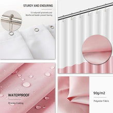 Load image into Gallery viewer, Stylish 22-Piece Pink Bathroom Accessories Set: Includes Shower Curtain &amp; Hooks