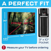 Load image into Gallery viewer, 55 Inch Outdoor TV Cover - Heavy-Duty Waterproof Protection with Remote Pocket