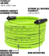 Load image into Gallery viewer, All-Weather 3/8" x 100 ft. Heavy Duty Air Hose with Zero Memory Flexibility