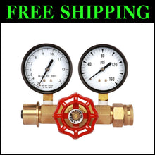 Load image into Gallery viewer, Dual Measurement Water Pressure Gauge &amp; Flow Meter Assembly, 0-160 PSI, 0-13 GPM
