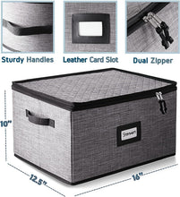 Load image into Gallery viewer, Padded Sturdy Glassware Storage Containers - Quilted Protection for 12 Cups