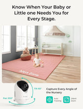 Load image into Gallery viewer, 2K Resolution Baby Monitor with 5000mAh Battery &amp; Cry Alerts - Ideal for Parents