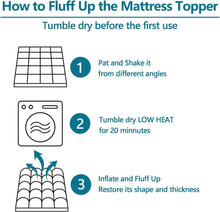 Load image into Gallery viewer, Breathable Full Mattress Cover with 5D Snow Down Fill - Pain Relief &amp; Comfort
