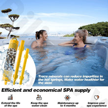 Load image into Gallery viewer, Premium Yellow Hot Tub Filter Sticks – Durable Spa Mineral Infusion, 4 Pack
