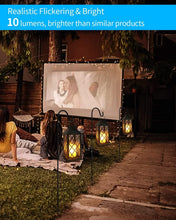 Load image into Gallery viewer, Durable Solar Lanterns with Auto On/Off – 2-Pack, 10 Lumen Flickering Light