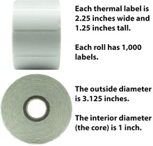 Load image into Gallery viewer, Premium Extra Sticky Thermal Labels 2.25x1.25in, 12 Pack for E-commerce Success