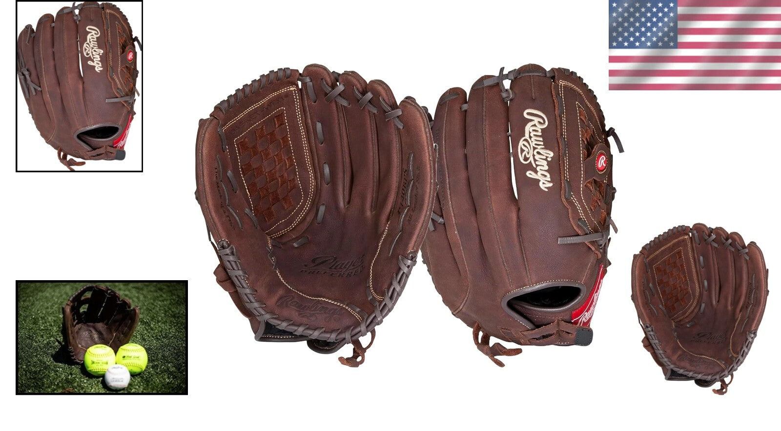 14" Player Preferred Adult Baseball & Softball Glove with Zero Shock Padding