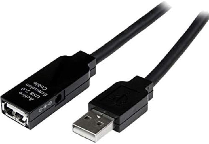 10m Active USB 2.0 Repeater Cable - Male to Female for Seamless Connectivity